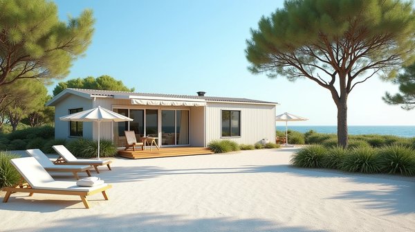 Camping méditerranée argelès : mobil-homes près de la plage